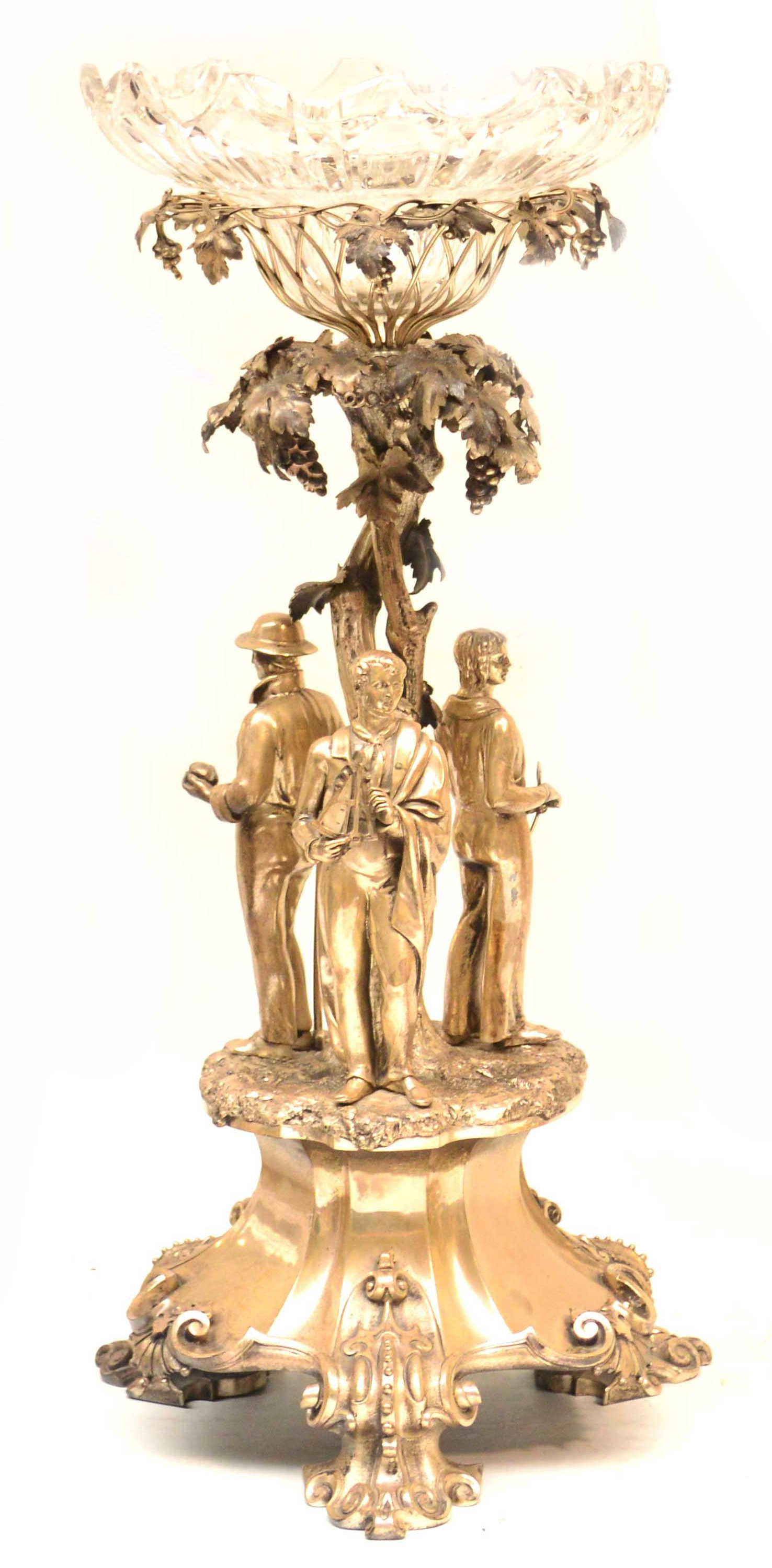 A good Victorian hallmarked silver centrepiece, Edward Barnard & John Barnard, London 1853.