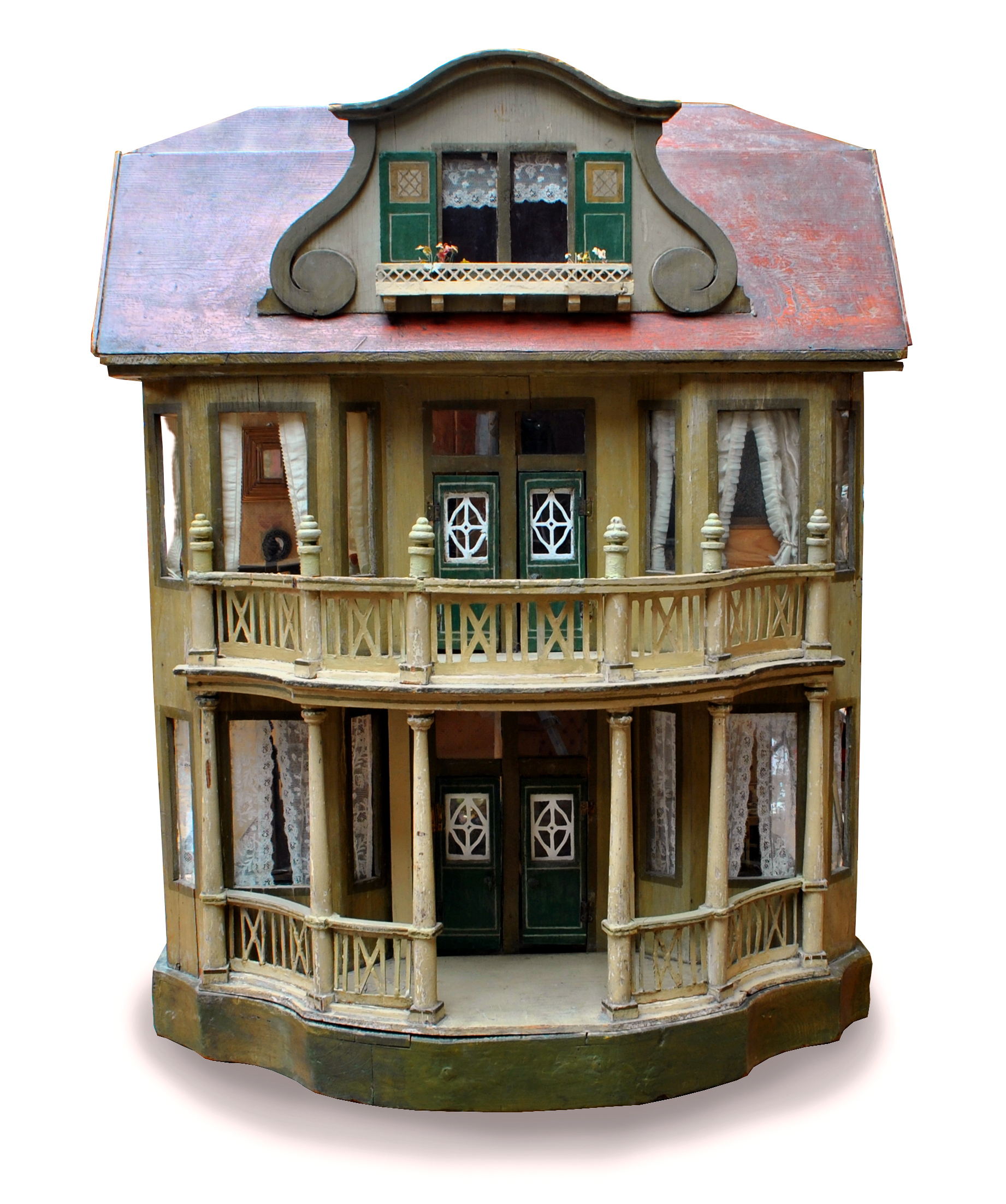 GOTTSCHALK; a rare early 20th century open sided doll's house.