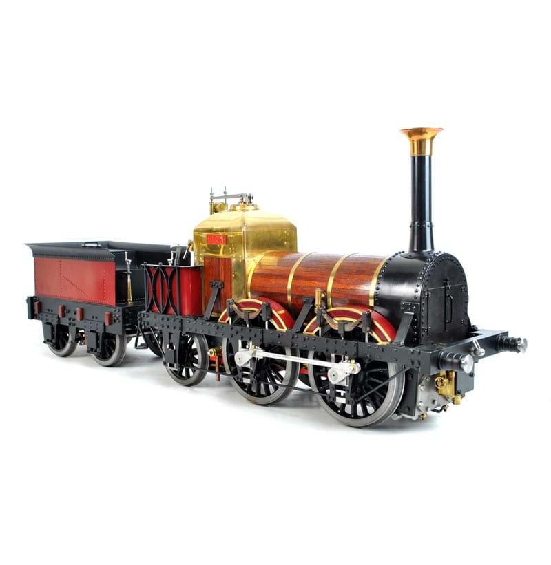A superb quality scratch built 5" gauge live steam model LMR 57 Lion 0-4-2 locomotive and tender.