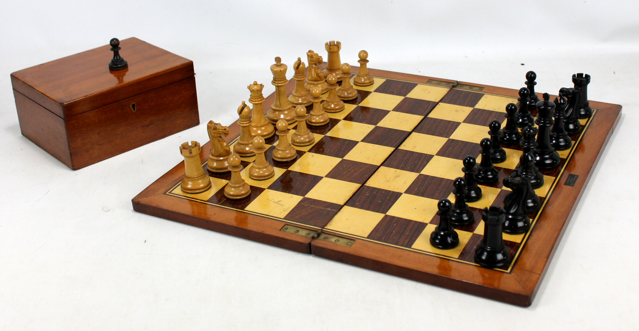 J JAQUES & SON LTD; 'The Staunton Chessmen' chess set.