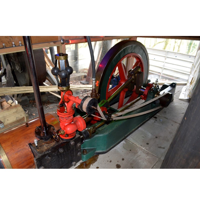 A stationary steam engine by Manlove Alliott & Co. Ltd. Engineers Nottingham, named Kathleen, refurbished ca.2009.