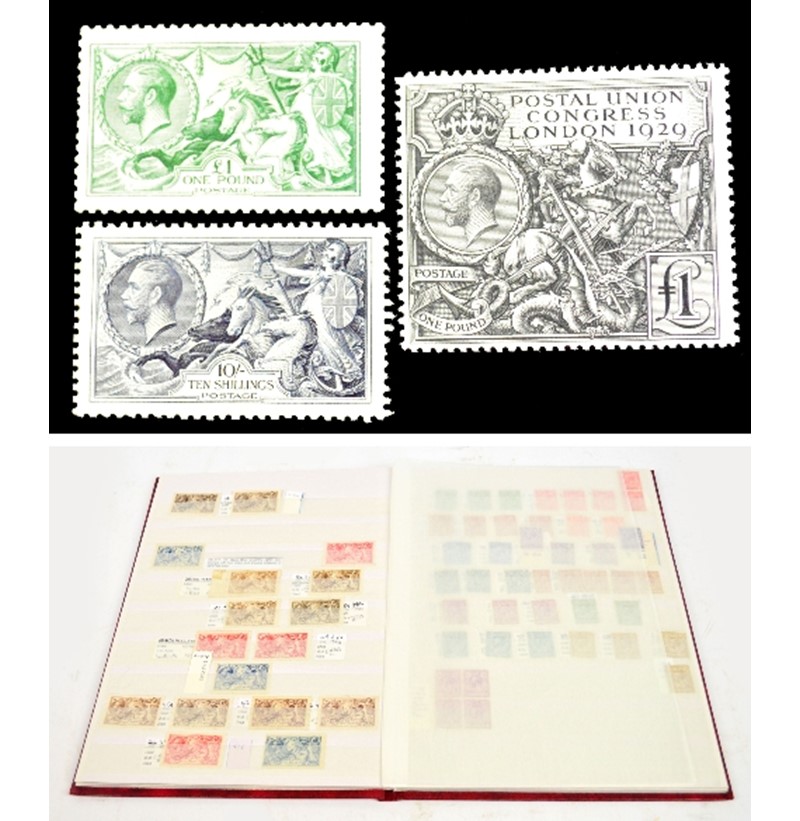 GREAT BRITAIN; specialised King George V mint collection in an album with Downey heads, and profile heads, shades, controls, booklets panes, etc. 