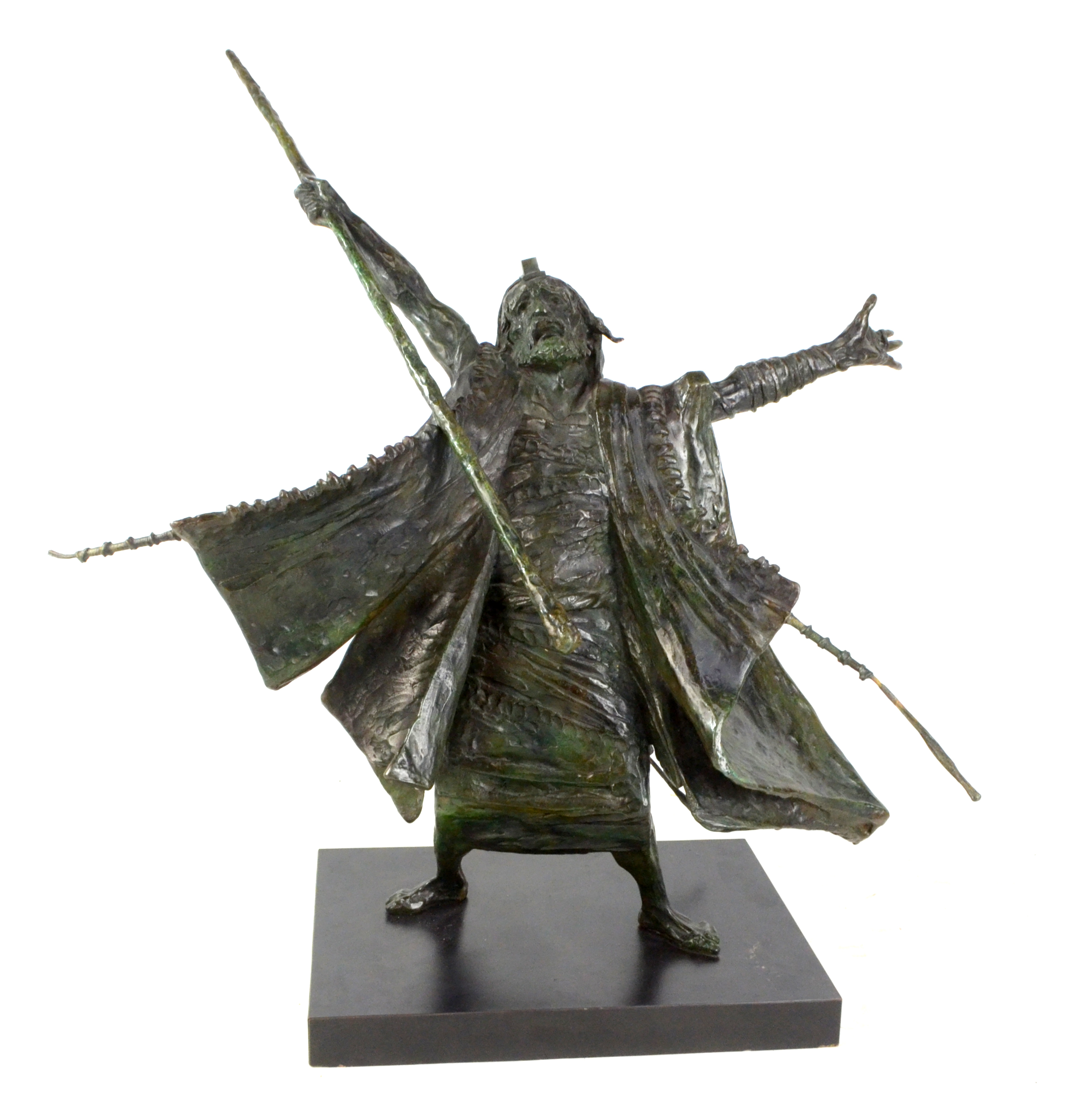 GEORGE BREUER-WEIL (born 1938); bronze study, 'Moses Parting The Red Sea’. 