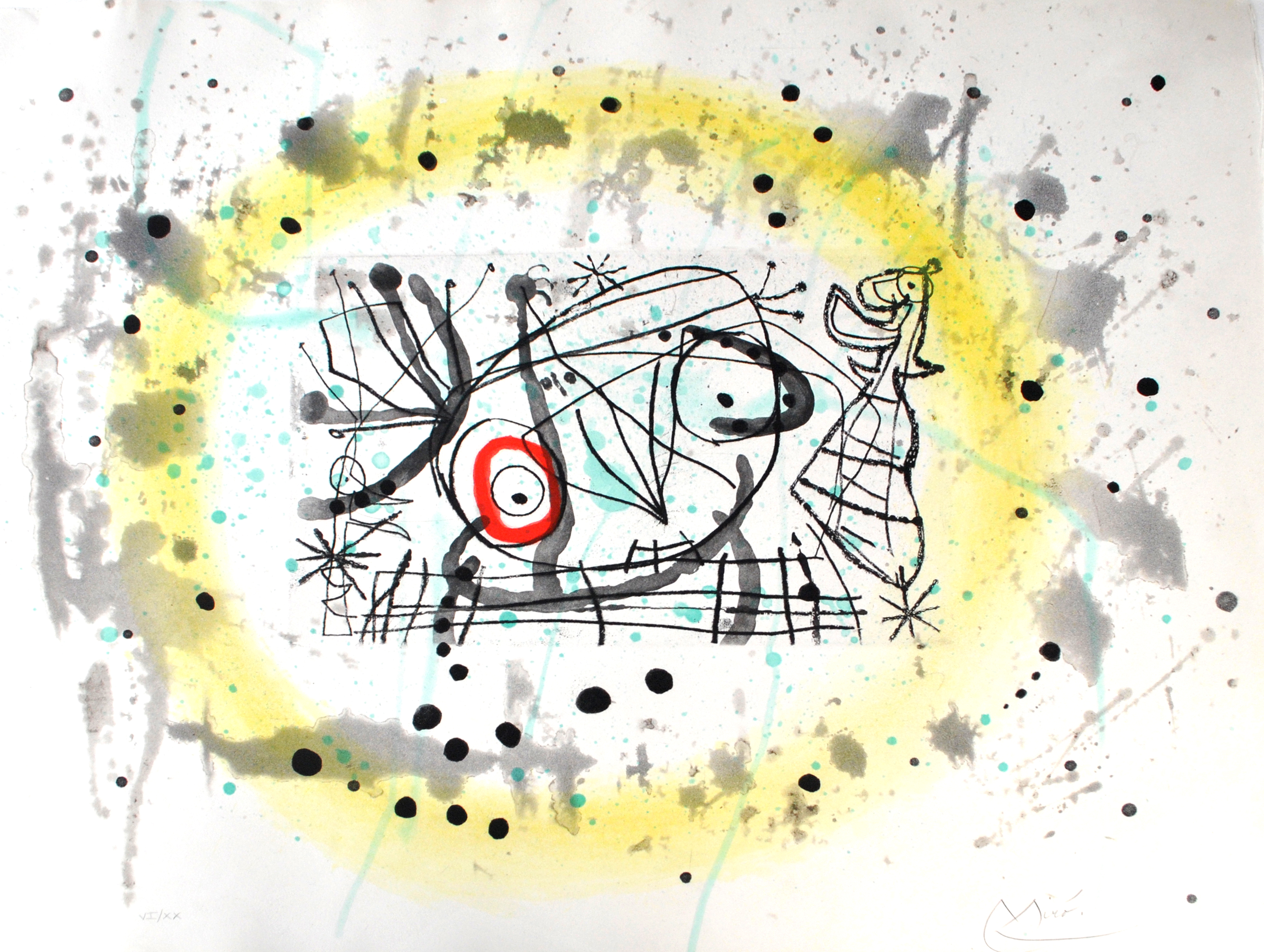 JOAN MIRÓ (Spanish, 1893-1983); a signed limited edition lithograph.