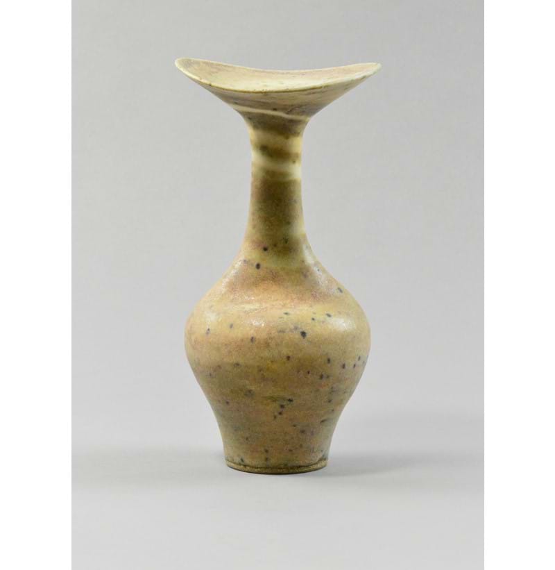 LUCIE RIE (1902-1995); a tall stoneware bottle.