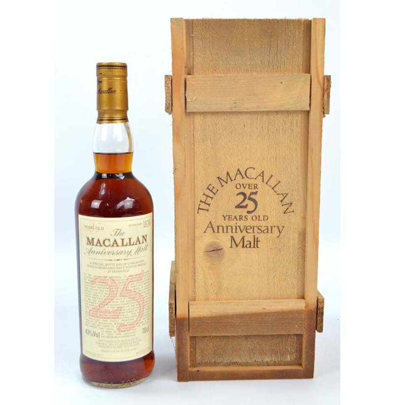 Macallan, 25 year old anniversary malt 1972.