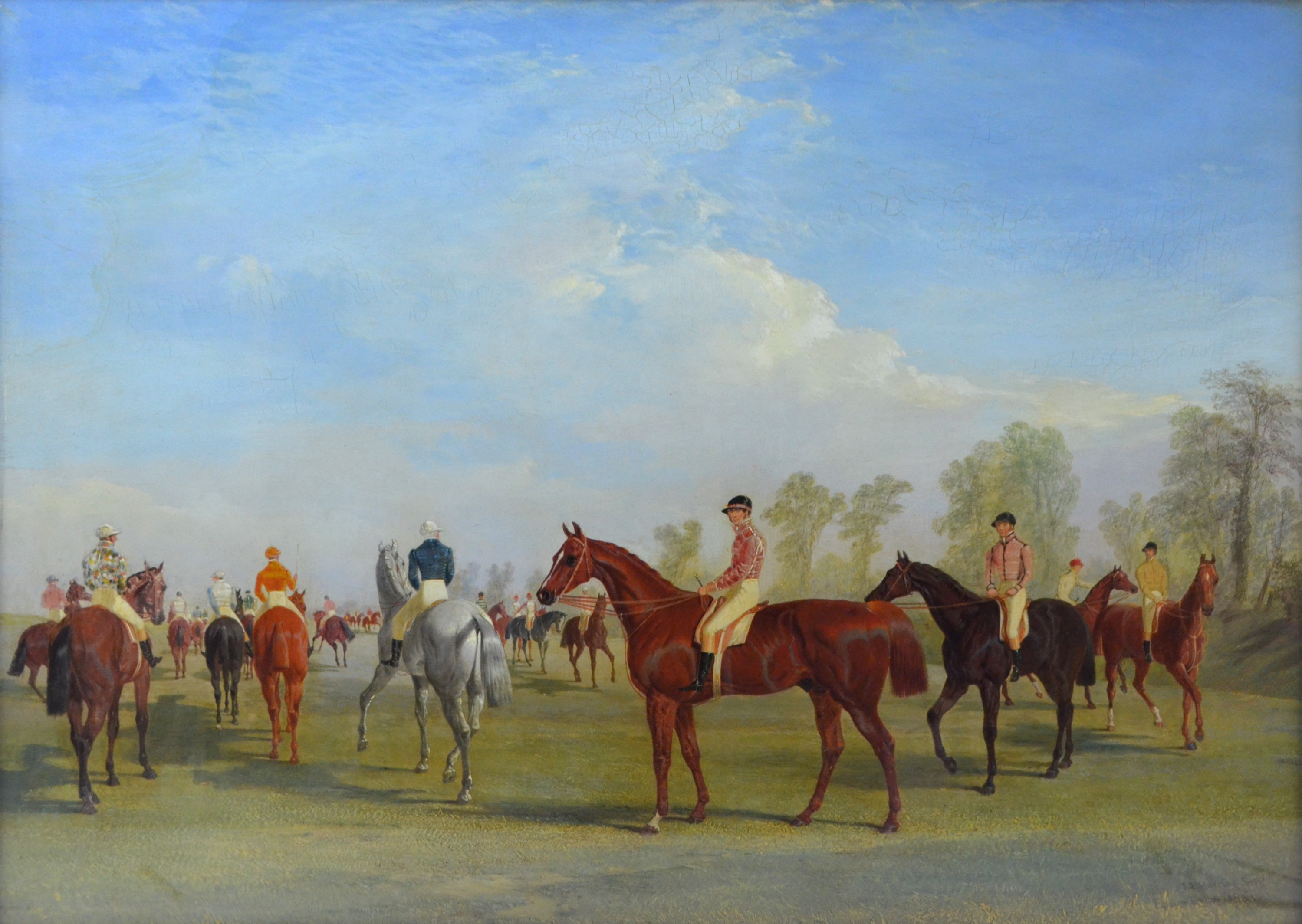 JOHN FREDERICK HERRING SR (1795-1865); oil 'Epsom Derby, 1834', featuring Plenipotentiary, winner of the 1834 Derby. 