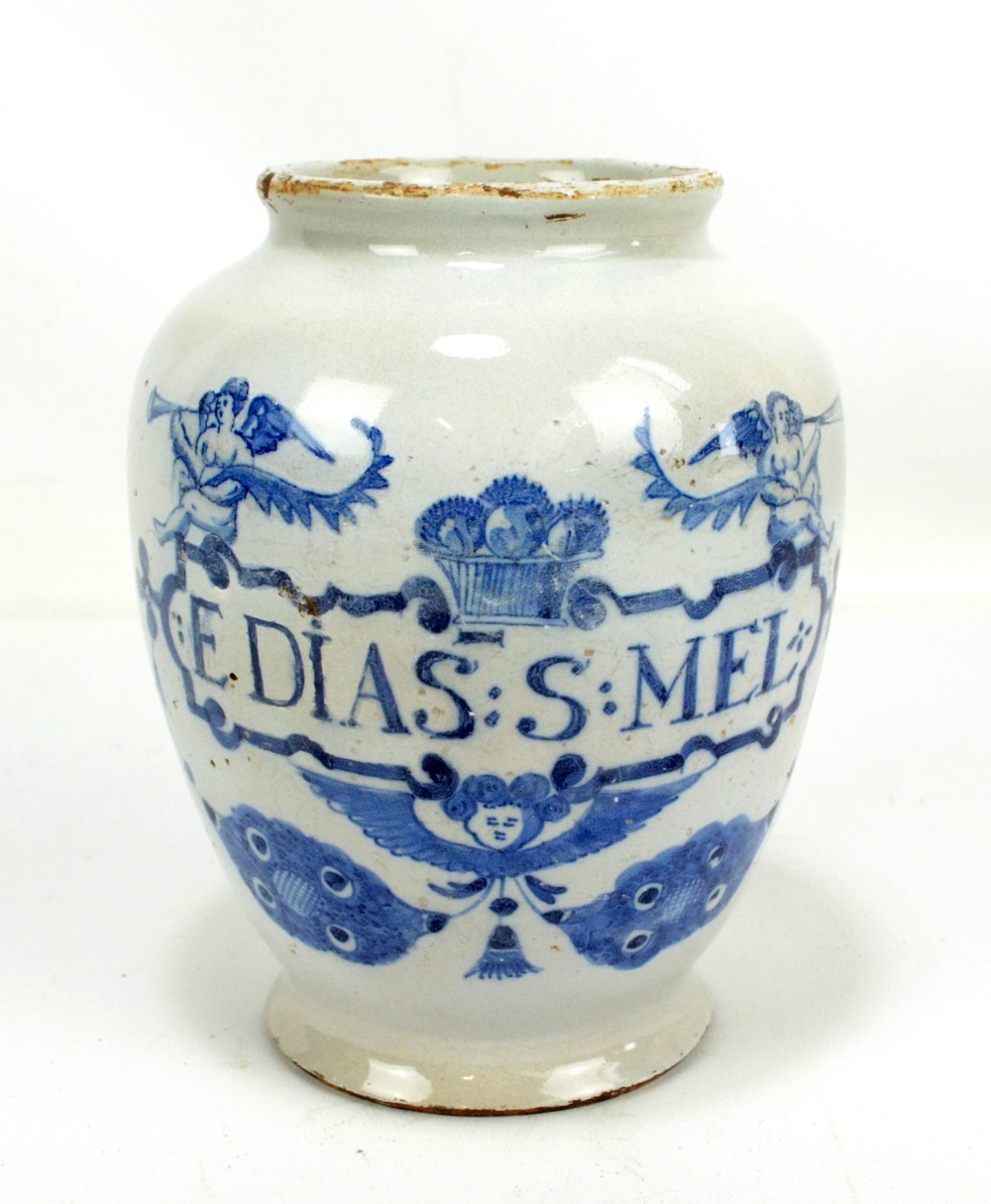 Lot 788A 18th century English dry drug jar
