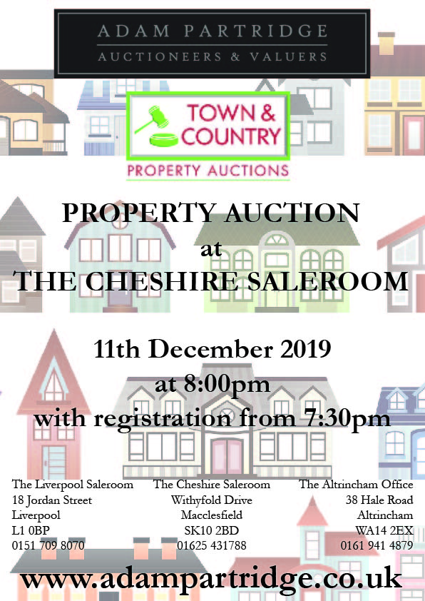 Property Auction at the Cheshire Saleroom Adam Partridge Auctioneers